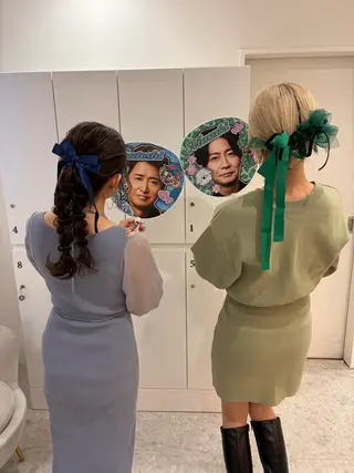 ヘアアレンジ ヘアセット お呼ばれ カチモリ/はるか🎀のヘアスタイル