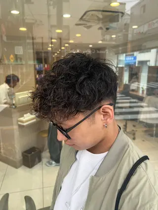 パーマ メンズ SENA 再現性 パーマと縮毛矯正のヘアスタイル