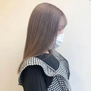 セミロング カラー パーマ ヘアアレンジ メンズ キッズ アイブロウ stylist 🌸 kana.のヘアスタイル