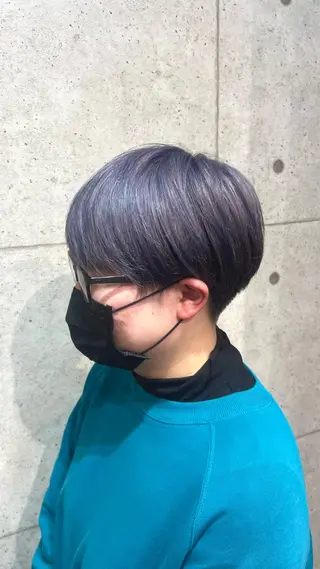 ショート カラー 韓国パーマ 美容師 和田爽良のヘアスタイル