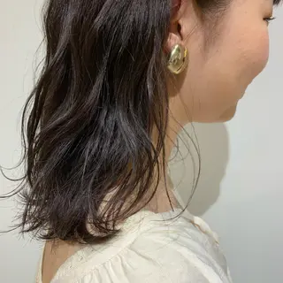 ミディアム カラー ANY／SUE 千葉パーマのヘアスタイル