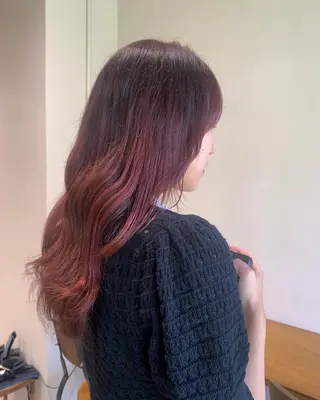 セミロング カラー ヘアアレンジ 山口 樹里のヘアスタイル