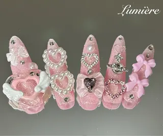 ネイル Lumière｜ ロング｜ワンホンのネイルデザイン