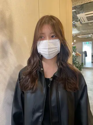 ロング カラー 狩野 羅夢のヘアスタイル
