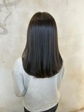 セミロング カラー 【透明感カラー】 harunaのヘアスタイル