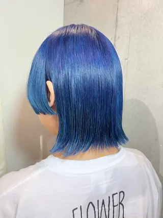 ミディアム カラー 派手髪デザインカラー ヒロカのヘアスタイル