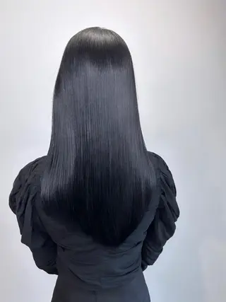 セミロング カラー ヘアアレンジ 髪質改善/レイヤー 縮毛矯正/ケラチン耀のヘアスタイル