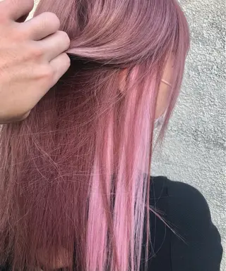 カラー ダブルスキルエクステ /羽エクステ白石宇由のヘアスタイル