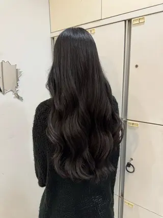 ロング カラー ブリーチなしwカラー /艶カラー/oukaのヘアスタイル