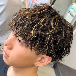 ミディアム カラー ヘアアレンジ メンズ fifth 石川 凪のヘアスタイル