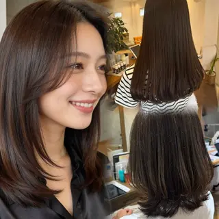 セミロング 🪞顔周りカット🪞 北里朋子のヘアスタイル