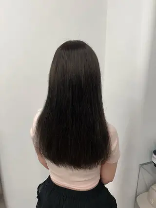 セミロング ハルカ 透明感カラー 美髪縮毛矯正🥣のヘアスタイル