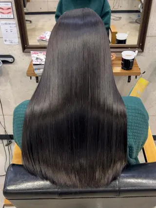 ロング 韓国パーマ 美容師 和田爽良のヘアスタイル