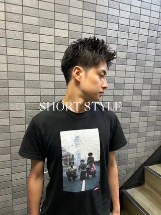 ショート パーマ メンズ 💈メンズ短髪特化 ✂︎伊藤大輝💈のヘアスタイル