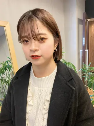 ショート デザインカラー/ボブ ブリーチカラー/ユリのヘアスタイル