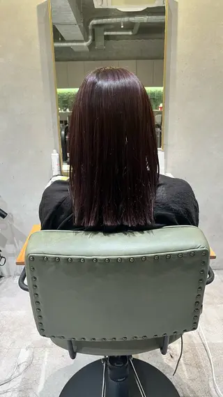 セミロング カラー 新宿/ヘアカラー AiNAのヘアスタイル