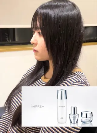 ロング カラー 長町/酸性ストレート /曲がる縮毛矯正のヘアスタイル