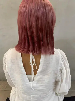 ミディアム 小顔レイヤー×コンパ クトボブ/林隆平のヘアスタイル