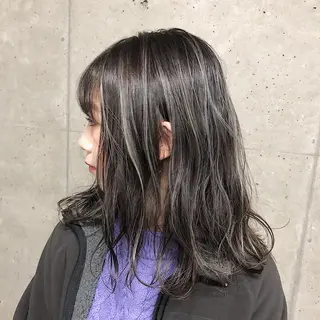 ミディアム カラー ノンダメージ髪質改善 カラー💎/KURAのヘアスタイル