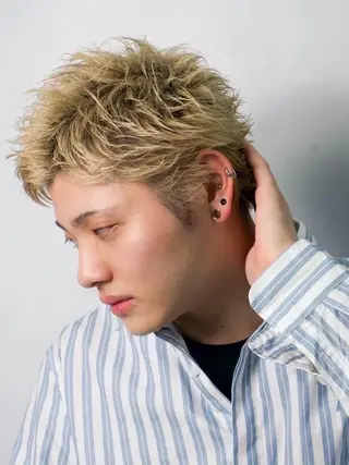 ショート メンズ 沖田 瑠音のヘアスタイル