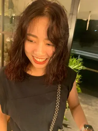 カラー パーマ スパイラルパーマ 🌐hina⭐️のヘアスタイル