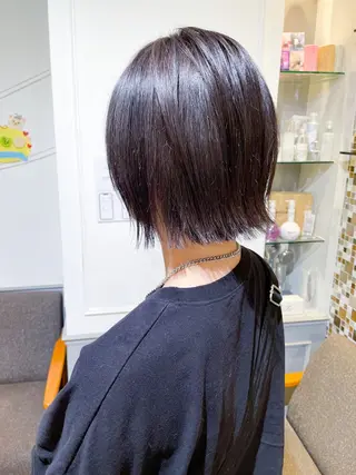 ショート ボブ ブリーチ/miinaのヘアスタイル