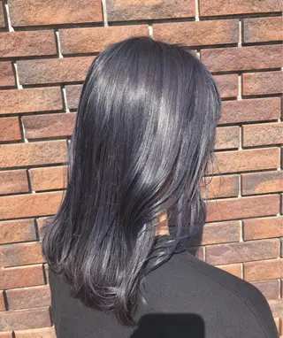 セミロング 黒染め落とし メンズミディアムのヘアスタイル