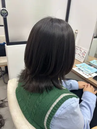 ミディアム カットモデル募集中 💇🏻　福田彩南のヘアスタイル
