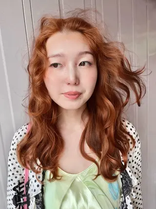 ロング カラー Vicky ブリーチ メンズカジュアルのヘアスタイル