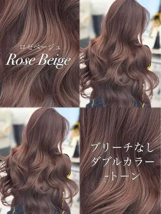 ロング カラー 顔まわりの神様✨ 透明感カラー藤嶋秀幸のヘアスタイル