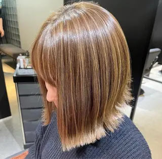 ミディアム 冨江 弘貴のヘアスタイル