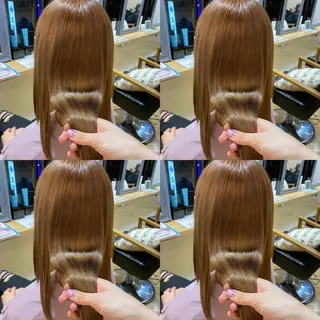 ロング カラー 艶髪×透明感カラー ののかのヘアスタイル
