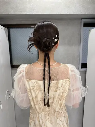 ヘアアレンジ sena⌇ベージュ⌇ ブリーチなしWカラーのヘアスタイル