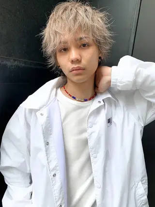 ショート カラー パーマ メンズ 💈メンズハイライト 南谷💈のヘアスタイル