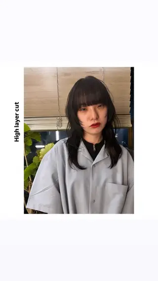 ミディアム カラー hiro【沿線で叶う 似合わせhair】のヘアスタイル