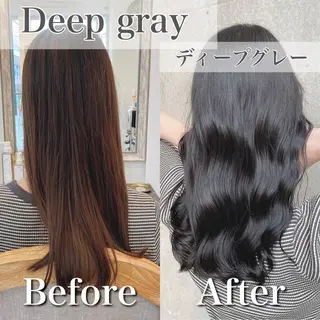 ロング カラー ブリーチなし✨艶髪 カラー𓃲YAGIのヘアスタイル