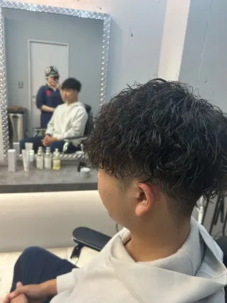 パーマ メンズ 天王寺メンズパーマ /マツムラミユウのヘアスタイル
