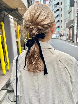 ヘアアレンジ 🌿ショート🌿 パーマ🌿淳平のヘアスタイル
