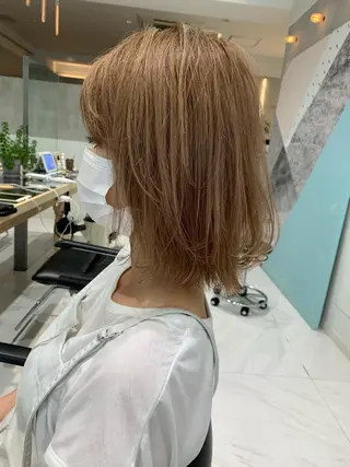 ミディアム オリーブ カラー✨有坂映哉のヘアスタイル