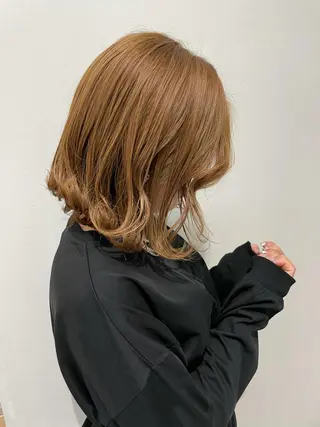 ミディアム カラー 岩戸 新のヘアスタイル