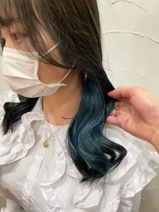 セミロング カラー 【店長】インナー指名 No.1戸塚優思のヘアスタイル