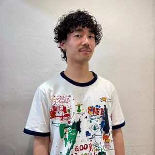 ミディアム パーマ メンズ 【池袋/スパイキー ショート】ⓝⓘⓜⓤのヘアスタイル