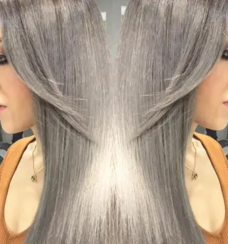 ロング カラー 中江 麻友のヘアスタイル