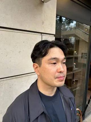 ミディアム メンズ マスダ コウのヘアスタイル