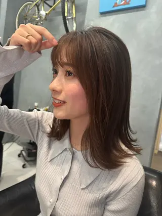 ミディアム 表参道美容師 ぶんじのヘアスタイル