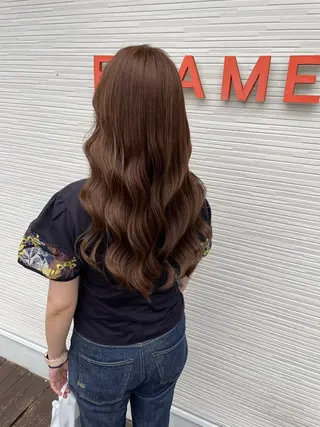 ロング カラー 小松 瑞季のヘアスタイル