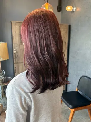 ミディアム カラー hair ruup/ 寿音のヘアスタイル