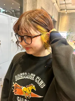 カラー 🤍垢抜け♡透明感 カラーmoeka🤍のヘアスタイル