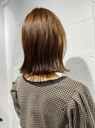 ミディアム ショート・ウルフ✂︎ 安住有咲子のヘアスタイル