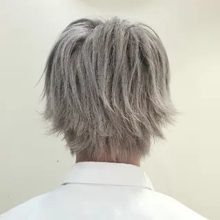 ショート メンズ カラー 派手髪/ハイトーン/ エクステ✨ユウキのヘアスタイル